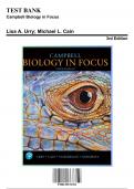 Test Bank: Campbell Biology in Focus, 3rd Edition by Urry - Chapters 1-43, 9780135191781 | Rationals Included