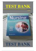 Test Bank for Fundamentals of Nursing: The Art and Science of Person-centered Nursing Care 8th Edition by Taylor, Lillis & Lynn ISBN: 9781451185614 Chapter 1-45 | Complete Guide A+