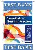 Full Test Bank for Essentials for Nursing Practice 9th Edition by Patricia A. Potter ISBN: 9780323481847| Complete Guide A+