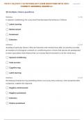 PSYC-110:| PSYC 110 PSYCHOLOGY LEARNING EXAM QUESTIONS WITH CORRECT ANSWERS
