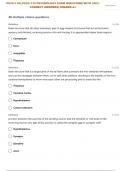 PSYC-110:| PSYC 110 PSYCHOLOGY NEUROSCIENCE EXAM QUESTIONS WITH CORRECT ANSWERS