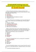 (Complete)NURS Pathology Exam 2024 Cell Injury & Adaptation Questions With Verified Answers A+ Grade Assured
