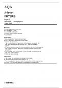 AQA   A-level PHYSICS Paper 3 Section B	Astrophysics June 2023