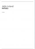 AQA  A-level PHYSICS Paper 3 Section A June 2023