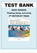 Test bank Basic Nursing Thinking Doing and Caring 2nd Edition Test Bank Treas | chapter 1-46