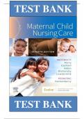 Test Bank  For Maternal Child Nursing Care 7th Edition by Shannon E. Perry, Marilyn J. Hockenberry, Mary Catherine Cashion ISBN:9780323776714 |Complete 2023 Chapters 1 - 50| 100 % Verified UPDATED