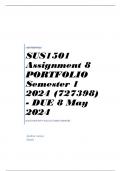 SUS1501 Assignment 8 PORTFOLIO Semester 1 2024 (727398) - DUE 8 May 2024