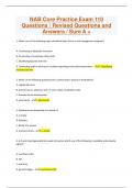 NAB Core Practice Exam 110 Questions / Revised Questions and Answers / Sure A +