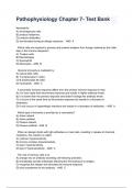 Pathophysiology Chapter 7- Test Bank with Answers and Rationales