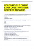 NCCCO MOBILE CRANE EXAM QUESTIONS WITH CORRECT ANSWERS (1)