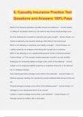 IL Casualty Insurance Practice Test Questions and Answers 100% Pass