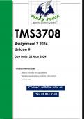 TMS3708 Assignment 2 (QUALITY ANSWERS) 2024