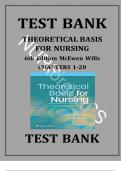 Test Bank For Theoretical Basis for Nursing Sixth, North American Edition by Melanie McEwen||ISBN 978-1975175658||All Chapters 1-20||Complete Guide A+