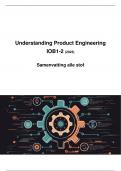 Understanding Product Engineering (IOB1-2) - Samenvatting alle stof
