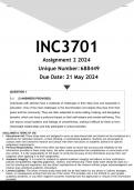INC3701 Assignment 2 (ANSWERS) 2024 - DISTINCTION GUARANTEED