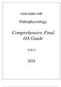 (WGU D236) NURS 2508 PATHOPHYSIOLOGY COMPREHENSIVE FINAL OA GUIDE 2024.