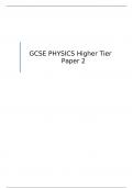 AQA    GCSE PHYSICS Higher Tier	Paper 2  QUESTION PAPER FOR JUNE  2023