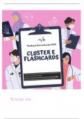 Cluster E Flashcards (Anki)