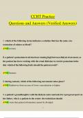 CCHT Practice Questions and Answers (Verified Answers)