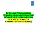 Nr 602 week 7 i human juliana mirabelles pain with urination-scored 98% -with 100% verified solutions-.docx