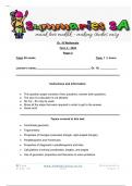 Grade 10 Mathematics (MATH) June Paper 2 and Memo - 2024