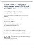 RHCSA, EX200, Red Hat Certified Systems Admin -exam questions with correct answers