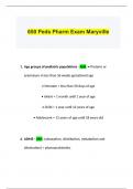 650 Peds Pharm Exam Maryville