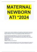 MATERNAL NEWBORN ATI *2024