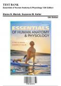 Test Bank for Essentials of Human Anatomy & Physiology, 12th Edition by Elaine N. Marieb, 9780134652351, Covering Chapters 1-16 | Includes Rationales