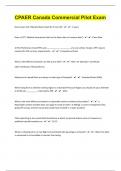CPAER Canada Commercial Pilot 335 Exam Test Review (Comprehension Questions)With Correct Answers|43 Pages