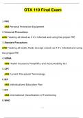OTA 110 Final Exam client-centered care  (2024/2025) Newest Questions and Answers (Verified Answers)