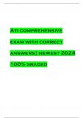 Ati comprehensive exam with correct answers| newest 2024 100% graded