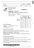 GCE AS/A LEVEL 2410U20-1 CHEMISTRY – AS unit 2 Energy, Rate and Chemistry of Carbon Compounds