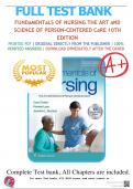 FULL TEST BANK FUNDaMENTaLS OF NURSING THE ART aND SCIENCE OF PERSON-CENTERED CaRE 10TH EDITION