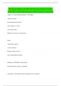 Biology Major Field Test Exam Study Guide with Revision Questions and Correct Answers