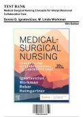 Test Bank for Medical Surgical Nursing Concepts for Interprofessional Collaborative Care, 10th Edition by Workman, 9780323612425, Covering Chapters 1-69 | Includes Rationales