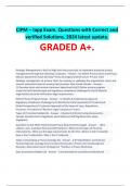 CIPM – Iapp Exam. Questions with Correct and verified Solutions. 2024 latest update.