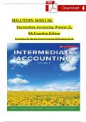 Intermediate Accounting (Volume 2), 8th Canadian Edition SOLUTION MANUAL By Thomas H. Beechy, Joan E. Conrod, All Chapters 12 - 22, Complete Newest Version
