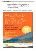 Test Bank - Medical-Surgical Nursing: Concepts for Clinical Judgment and Collaborative Care 11th Edition( Ignatavicius , 2023) All Chapters  || Latest Edition