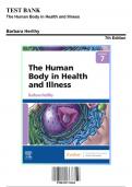 Test Bank: The Human Body in Health and Illness, 7th Edition by Barbara Herlihy - Chapters 1-27, 9780323711265 | Rationals Included