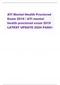 ATI Mental Health Proctored Exam 
