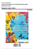 Test Bank for Varcarolis' Foundations of Psychiatric Mental Health Nursing A Clinical, 9th Edition by Halter, 9780323697071, Covering Chapters 1-36 | Includes Rationales
