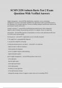 SCMN 2150 Auburn Barto Test 2 Exam Questions With Verified Answers