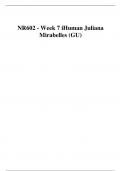 NR602 - Week 7 iHuman Juliana Mirabelles (GU).