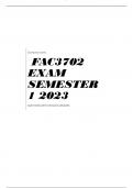 FAC3702 EXAM SEMESTER 1 2023 