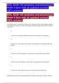 BIOL SCIN 132 (anatomy and physiology) Week 4 Quiz with all updated correct 100% answers