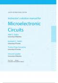 Complete solution manual for Microelectronic Circuits 8th Edition Answered &  Explained.