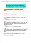 Chem 103 Portage Learning exam 4 | Questions and Answers Graded A+