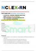 NCLEX RN MATERNAL CHILD HEALTH QUESTIONS AND ANSWERS WITH RATIONALES