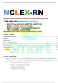 NCLEX RN EMERGENCY NURSING QUESTIONS AND ANSWERS WITH RATIONALES